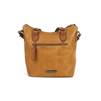 American West Texas Rose Large Bucket Tote - Natural Tan #2